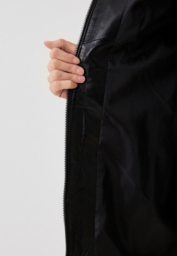 фото Куртка кожаная утепленная снежная королева