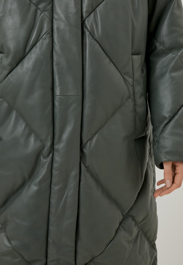 фото Куртка кожаная утепленная снежная королева