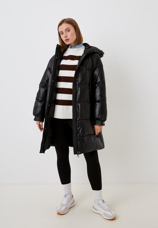 фото Куртка кожаная утепленная снежная королева