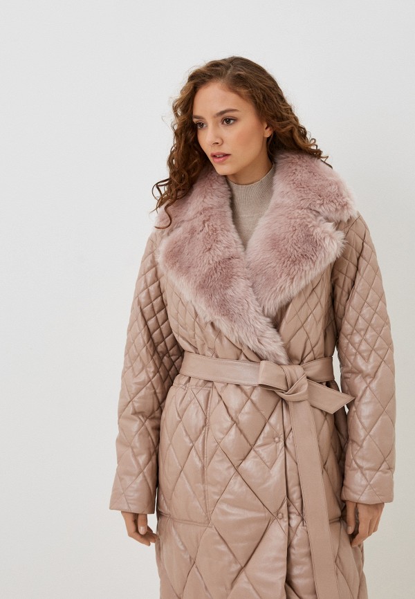 фото Куртка кожаная утепленная снежная королева