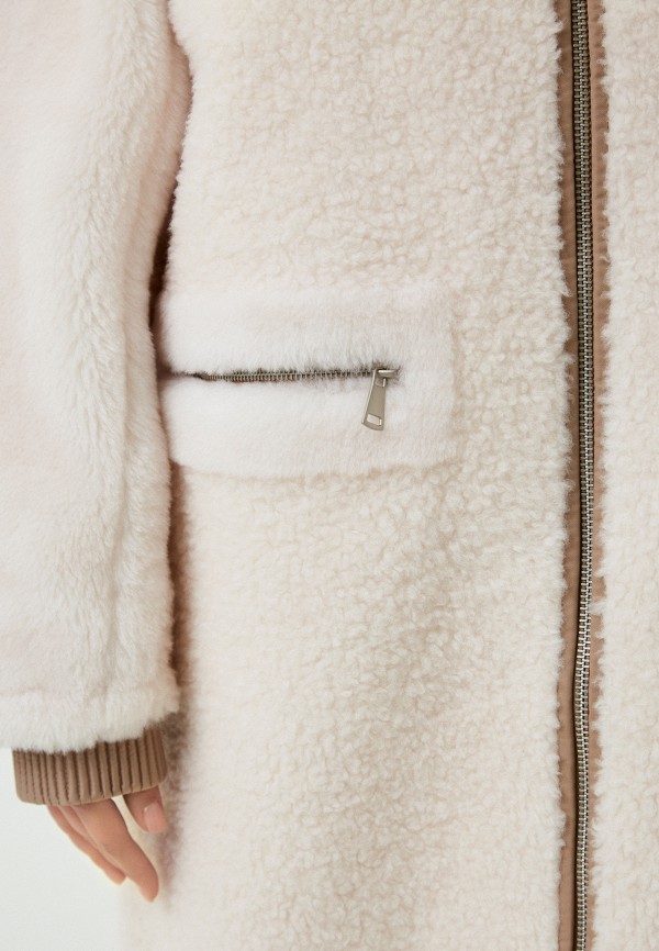 Шуба Le Monique бежевый, размер 48, фото 5