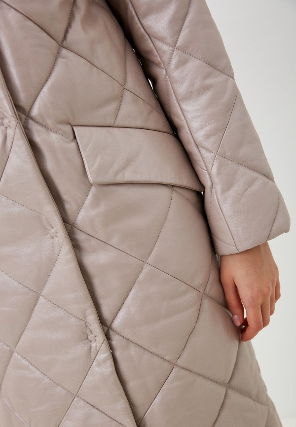 фото Куртка кожаная утепленная снежная королева