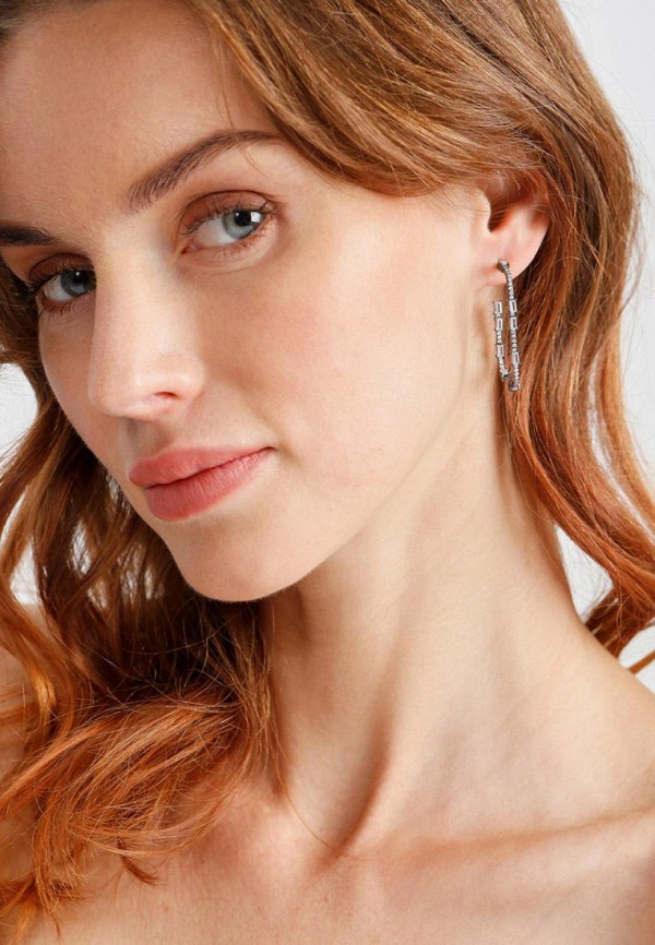 Серьги Exclaim серебряный, размер 00, фото 2