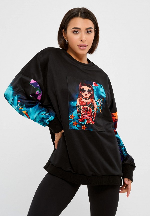 

Свитшот Bona Fide, Черный, PIC-shirt "Matryoshka"