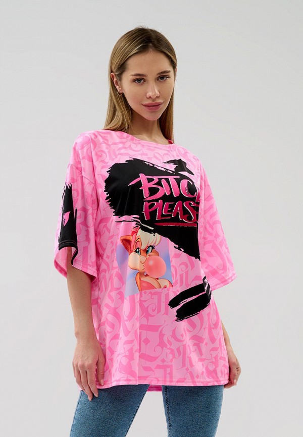 

Футболка Bona Fide, Розовый, OVERSIZE T-shirt