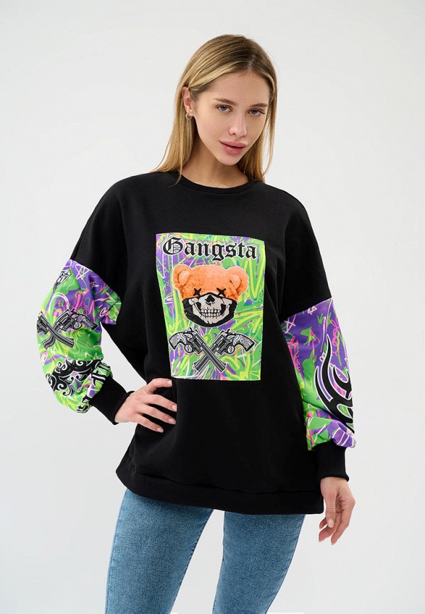 

Свитшот Bona Fide, Черный, PIC-shirt "Gangsta"