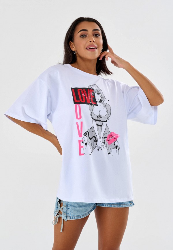 

Футболка Bona Fide, Белый, OVERSIZE T-shirt