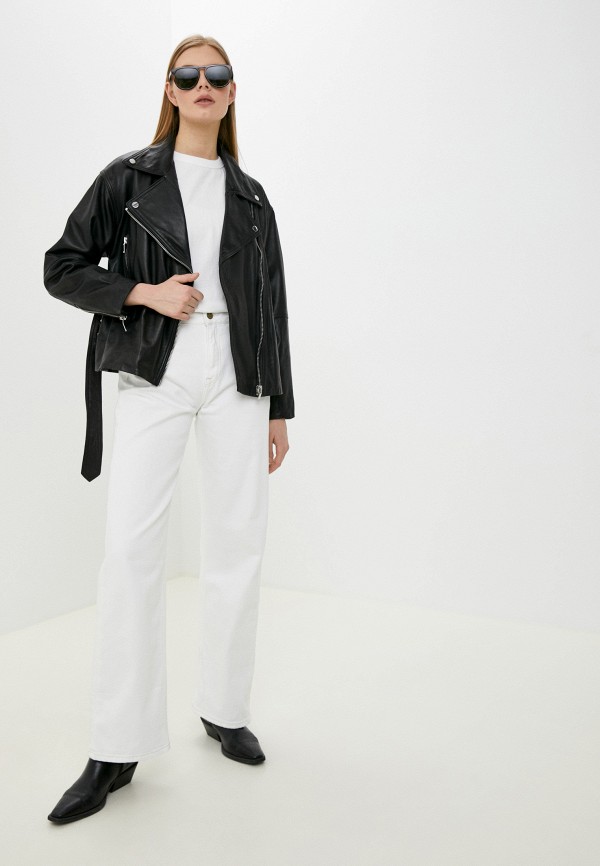 фото Куртка кожаная снежная королева