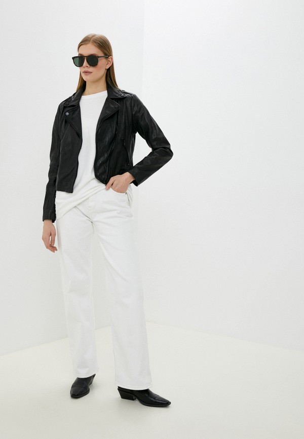 фото Куртка кожаная снежная королева