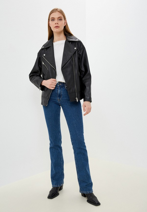 фото Куртка кожаная снежная королева