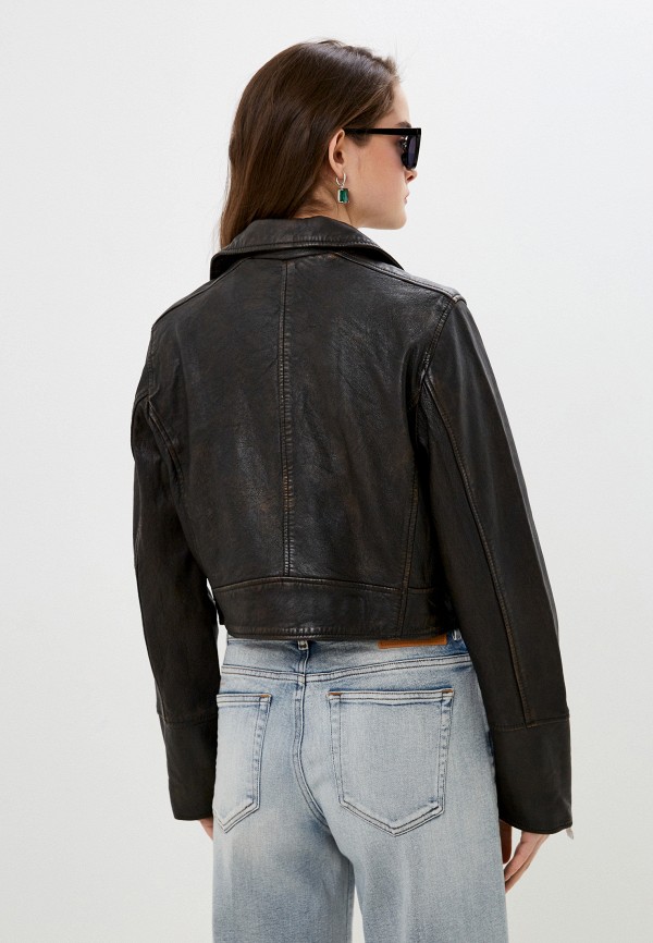 фото Куртка кожаная снежная королева