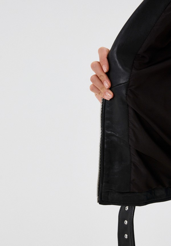 фото Куртка кожаная снежная королева