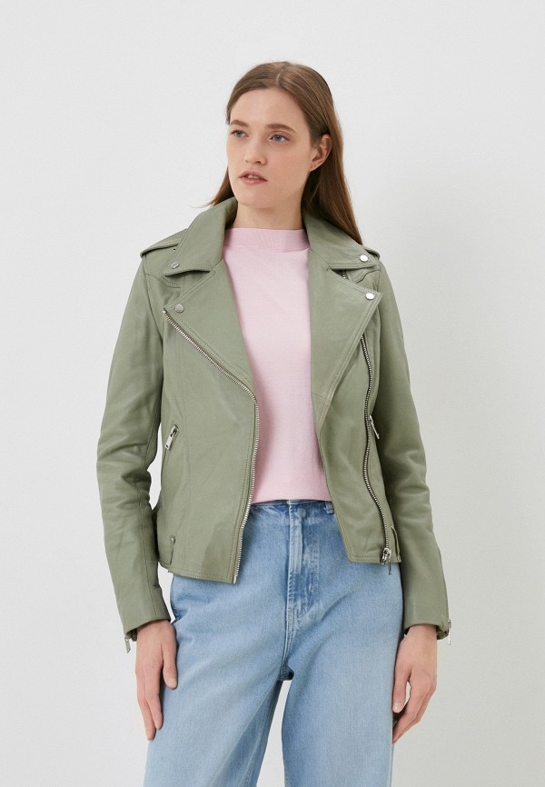 фото Куртка кожаная снежная королева