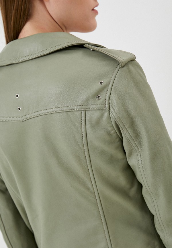 фото Куртка кожаная снежная королева