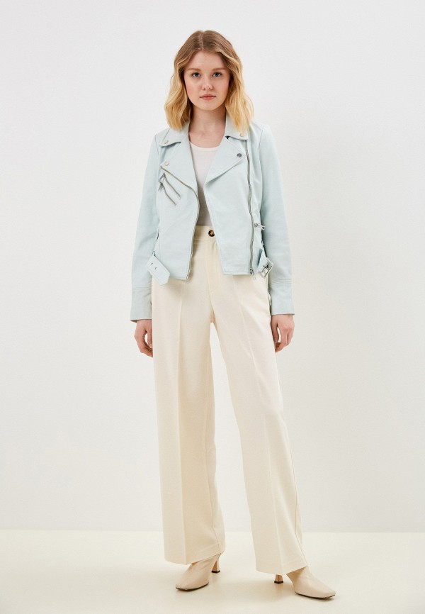 фото Куртка кожаная снежная королева