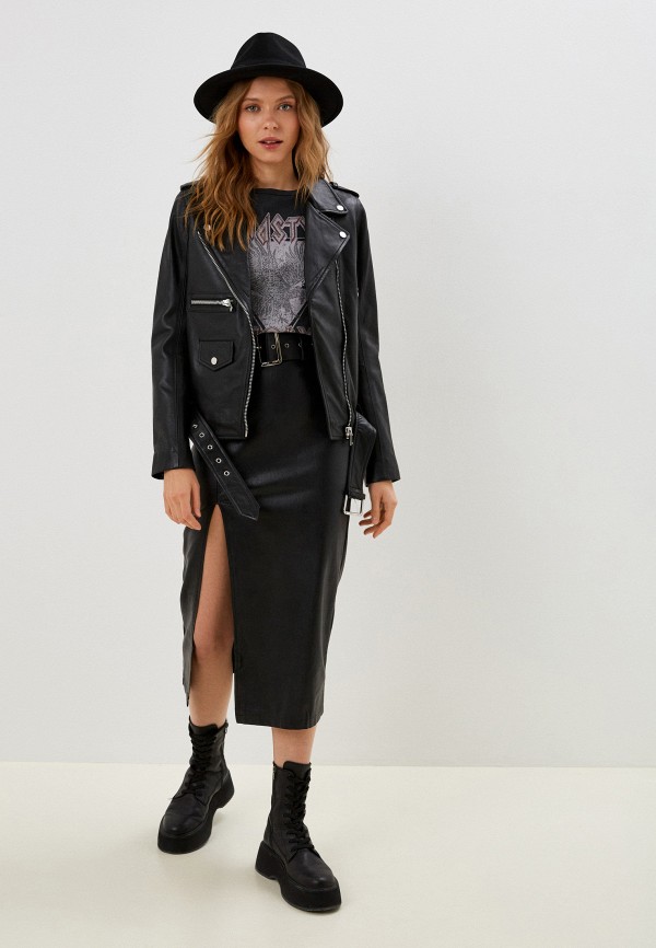 фото Куртка кожаная снежная королева