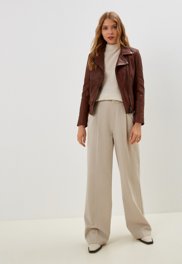 фото Куртка кожаная снежная королева