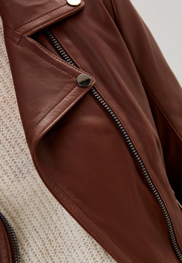 фото Куртка кожаная снежная королева