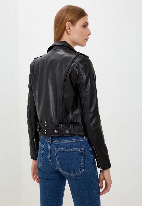 фото Куртка кожаная снежная королева