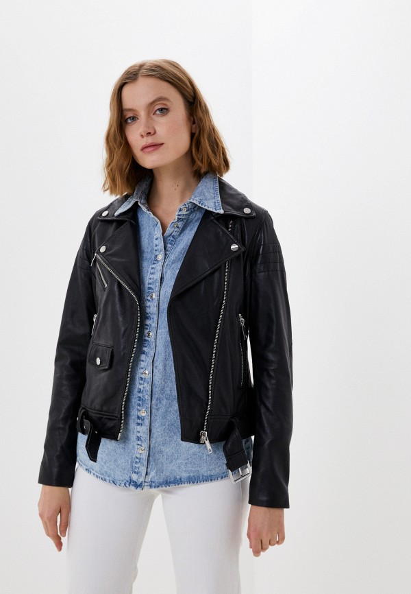 фото Куртка кожаная снежная королева