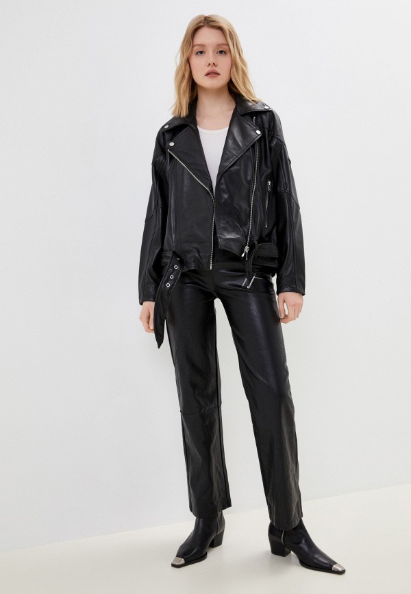 фото Куртка кожаная снежная королева