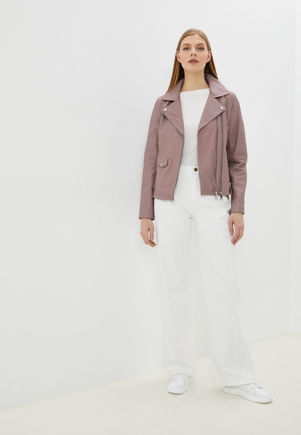 фото Куртка кожаная снежная королева