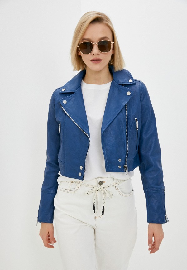 фото Куртка кожаная снежная королева