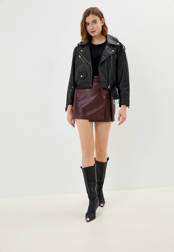 фото Куртка кожаная снежная королева