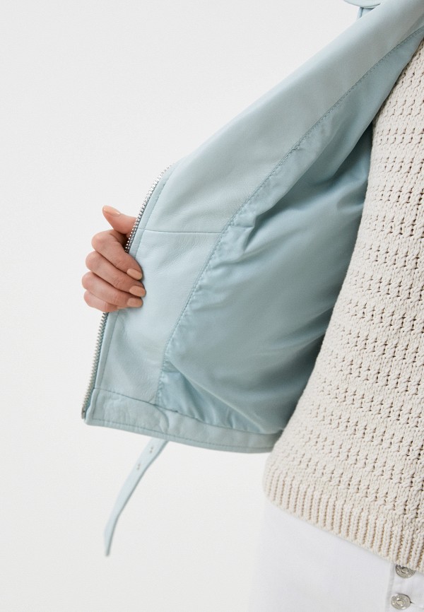 фото Куртка кожаная снежная королева