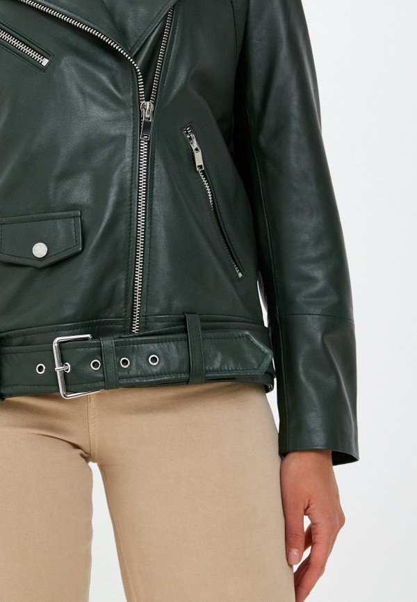 фото Куртка кожаная снежная королева