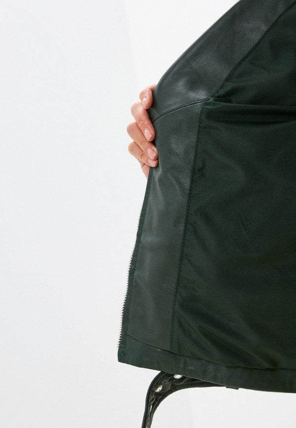 фото Куртка кожаная снежная королева