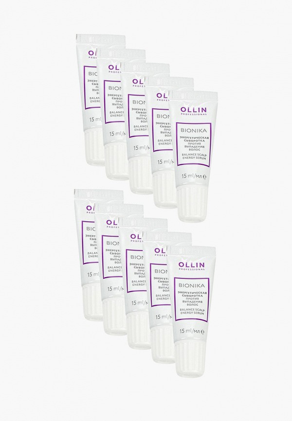 

Сыворотка для волос Ollin, Белый, BIONIKA против выпадения волос OLLIN PROFESSIONAL энергетическая 10*15 мл