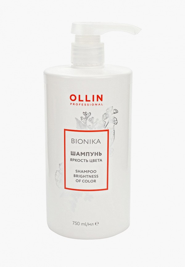 

Шампунь Ollin, Белый, BIONIKA для окрашенных волос OLLIN PROFESSIONAL яркость цвета 750 мл