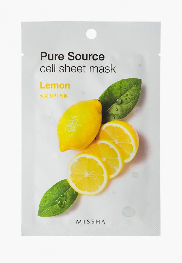 

Маска для лица Missha, Белый, Pure Source Cell Lemon, 21 г
