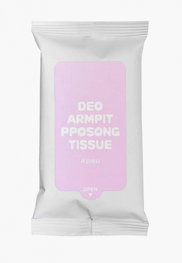 

Влажные салфетки Apieu, Белый, Deo Armpit Pposong Tissue, 60 г