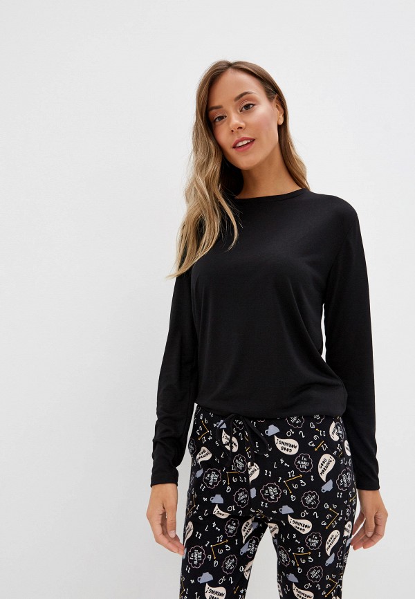 

Лонгслив домашний Tezenis, Черный, Tezenis MP002XW0QHR7