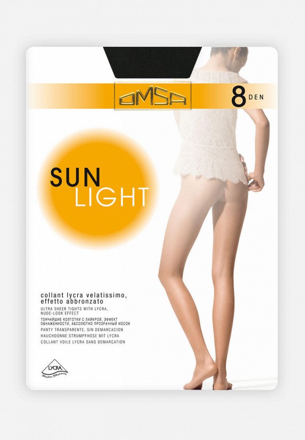 

Колготки Omsa, Черный, SUN LIGHT 8 DEN