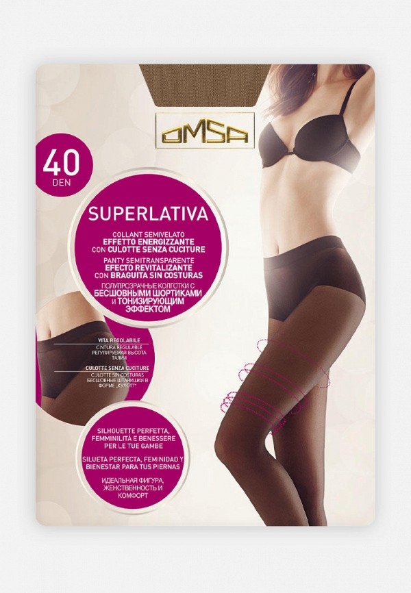 

Колготки Omsa, Бежевый, SUPERLATIVA 40 DEN