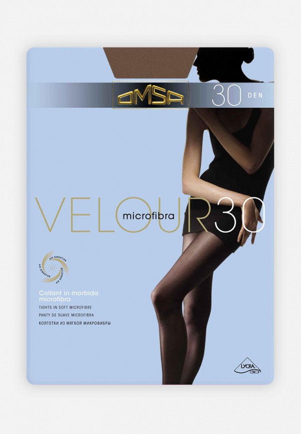 

Колготки Omsa, Бежевый, VELOUR 30 DEN