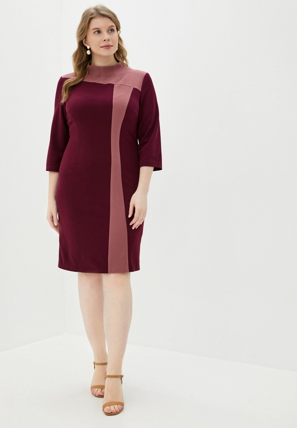 Платье AM One бордовый, размер 50, фото 2