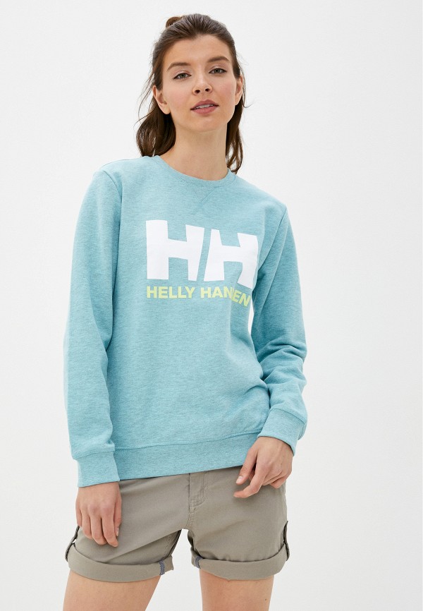 

Свитшот Helly Hansen, Бирюзовый, W HH LOGO CREW SWEAT