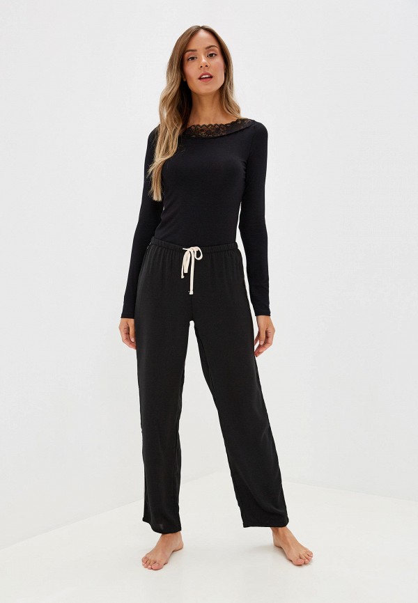 

Лонгслив домашний Tezenis, Черный, Tezenis MP002XW0QQKX