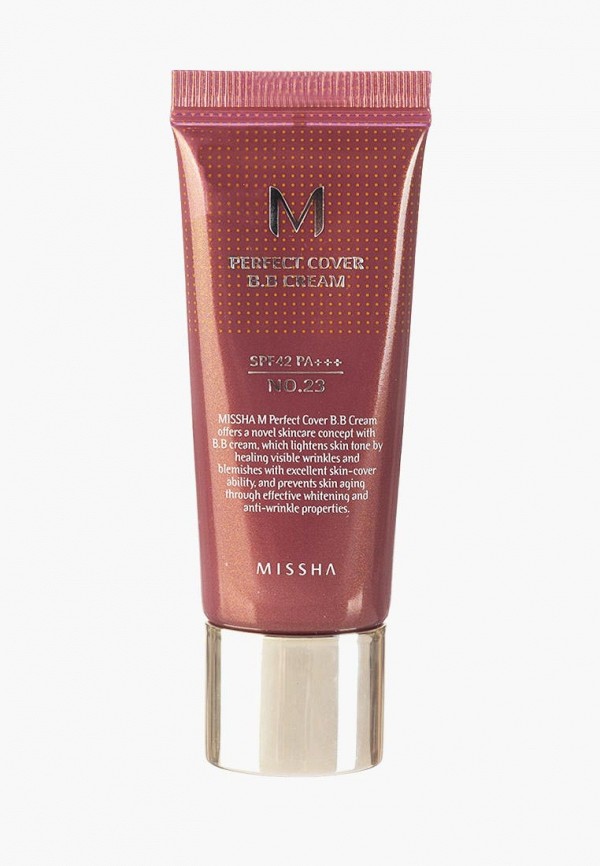 

BB-Крем Missha, Бежевый, M Perfect Cover SPF42/PA+ № 23 Natural Beige, 20 мл