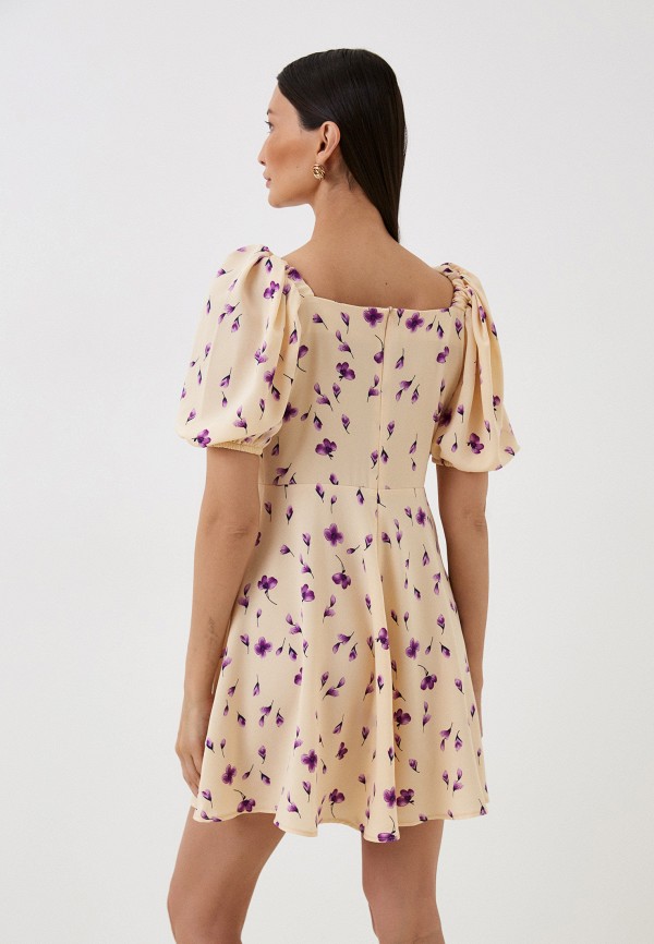 Платье Lulez бежевый, размер 44, фото 3