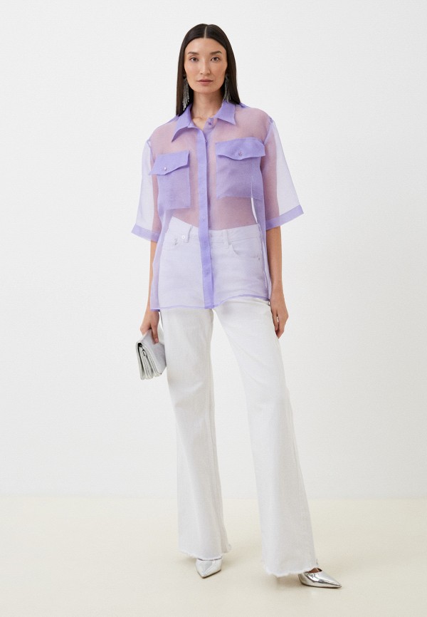 Блуза Imblazeme фиолетовый, размер 46, фото 2