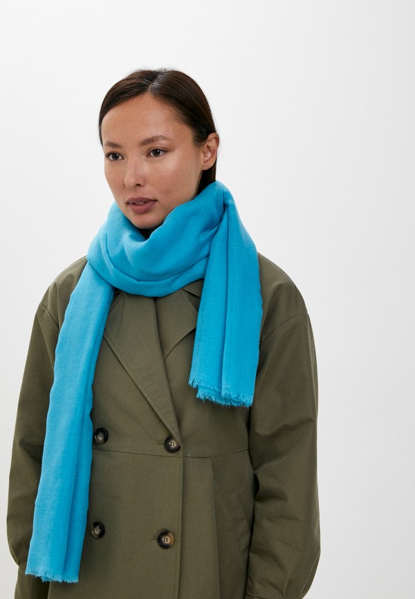 Палантин Fabretti голубой, размер 00, фото 3