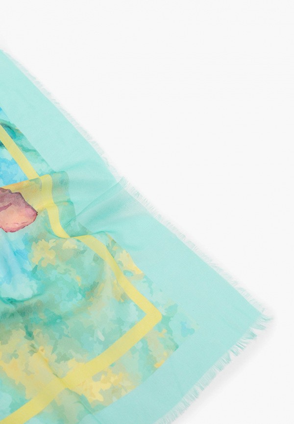 Палантин Fabretti бирюзовый, размер 00, фото 2