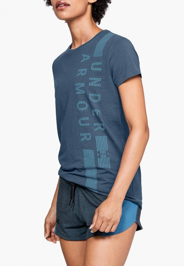 

Футболка спортивная Under Armour, Синий, Graphic Classic Crew VERTICAL WM