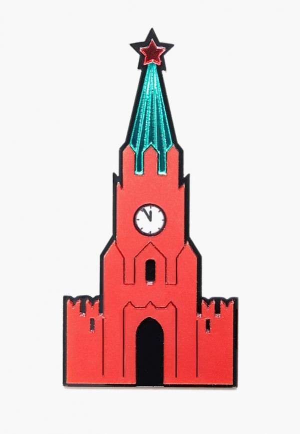 

Брошь Monolama, Красный, Спасская башня