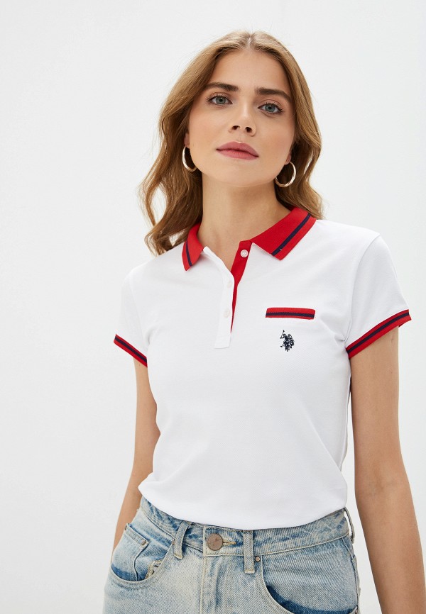 

Поло U.S. Polo Assn, Белый